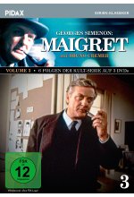 Maigret, Vol. 3 / Weitere 6 Folgen der Kult-Serie mit Bruno Cremer nach dem Romanen von Georges Simenon (Pidax Serien-Kl DVD-Cover