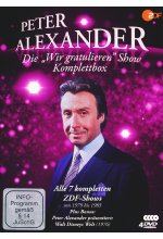 Die Peter Alexander 'Wir gratulieren' Show - Komplettbox (Alle 7 ZDF-Shows plus Disneys Welt) - Fernsehjuwelen  [4 DVDs] DVD-Cover