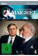 Maigret, Vol. 4 / Weitere 6 Folgen der Kult-Serie mit Bruno Cremer nach dem Romanen von Georges Simenon (Pidax Serien-Kl DVD-Cover