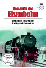 Romantik der Eisenbahn - Baureihe 52 (Kriegslok) & Schlepptenderlokomotiven  [2 DVDs] DVD-Cover