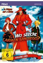 Wo steckt Carmen Sandiego?, Vol. 1 / Die ersten 14 Folgen der preisgekrönten Zeichentrickserie zum Mitraten (Pidax Anima DVD-Cover