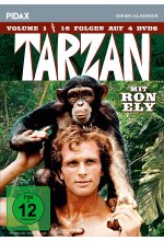 Tarzan, Vol. 1 / 16 Folgen der Kultserie mit Ron Ely (Pidax Serien-Klassiker)  [4 DVDs] DVD-Cover
