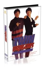 Twin Dragons - Jackie Chan - Limitiertes Mediabook auf 333 Stück - Cover B  (Blu-ray + DVD) Blu-ray-Cover